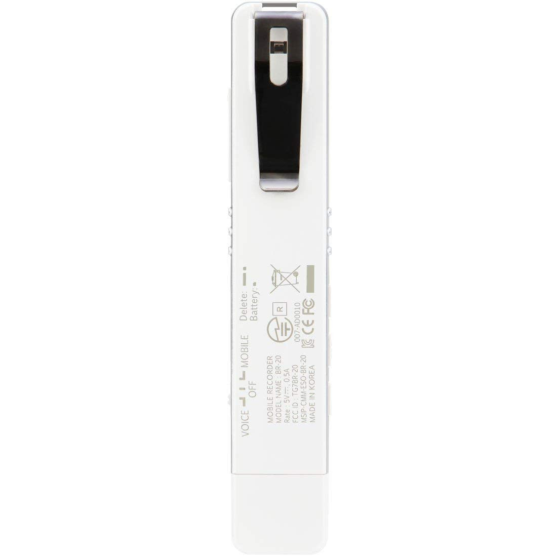 Bluetooth phone call recorder PR-200 shown in hand for size