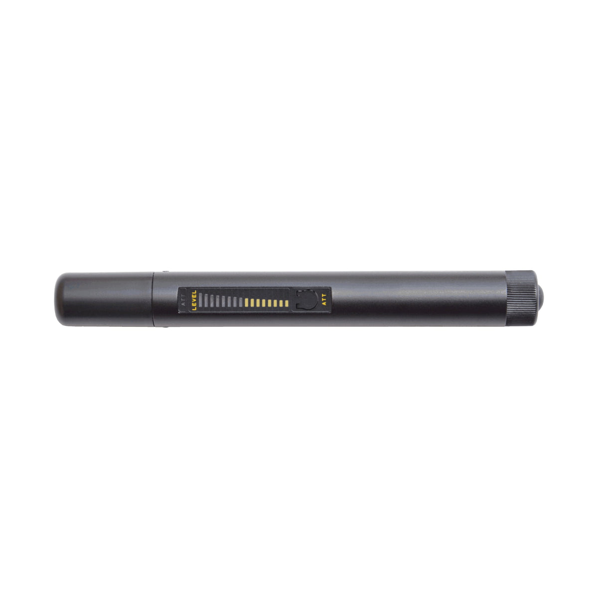 DD1215 RF detector wand, full-length side view of the black wand with its LED signal bar, 4-13 GHz