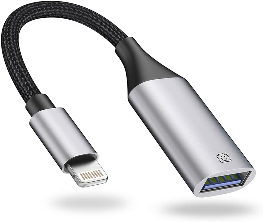 USB to Lightning adapter for voice recorders