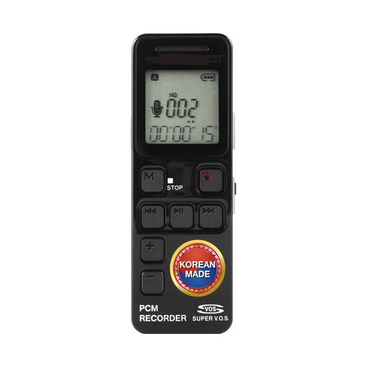 Password protected voice recorder VR-10 front view