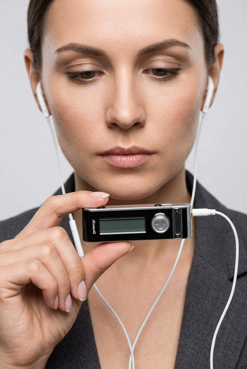 Micro Voice Recorder MV-7 - 1,152 Hours, 8 GB, Earphone Playback