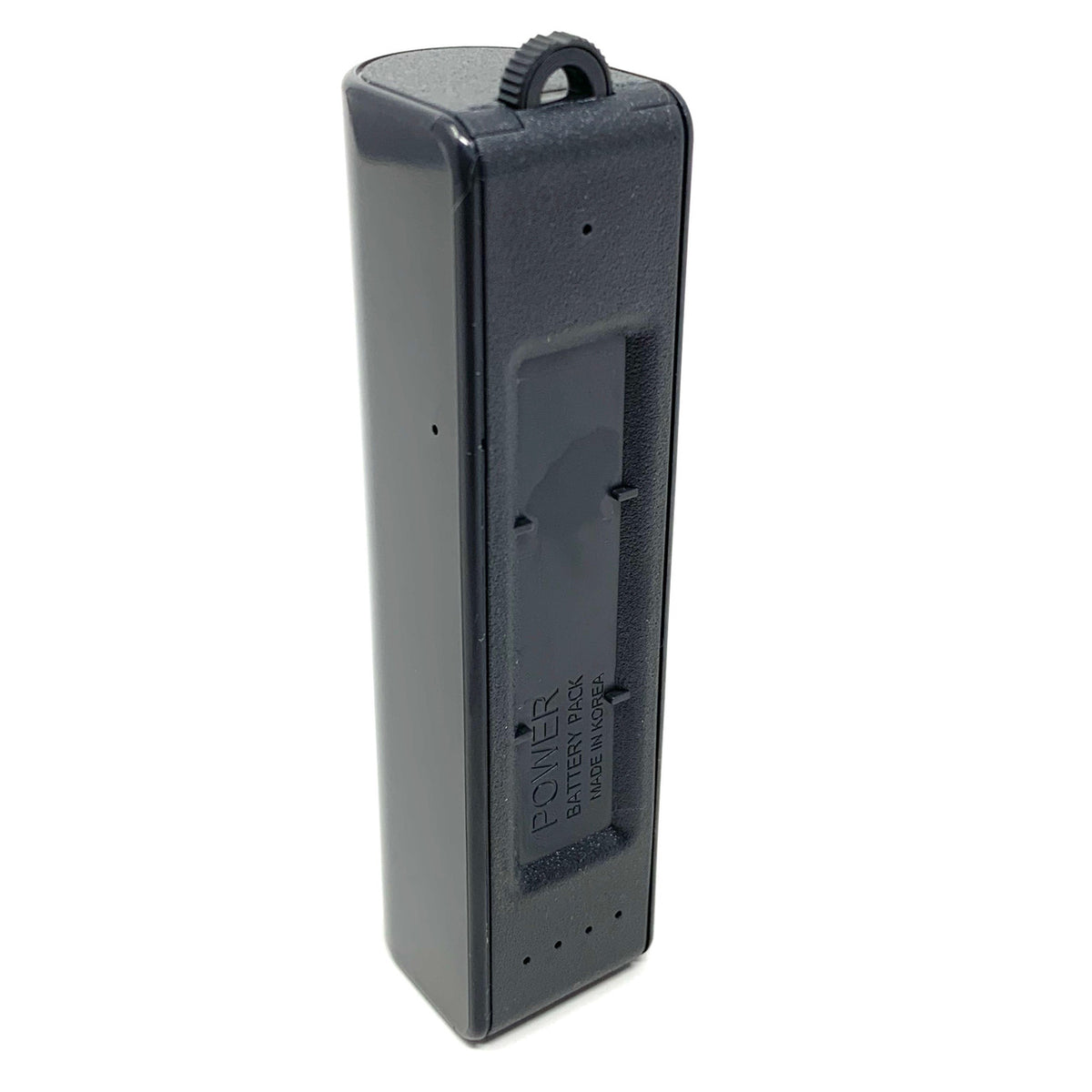 Power bank voice activated recorder VR-500 with magnet attached to metal surface