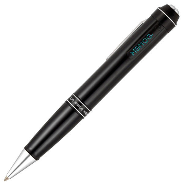 VP-9 pen recorder pro, angled view of the black barrel and silver clip