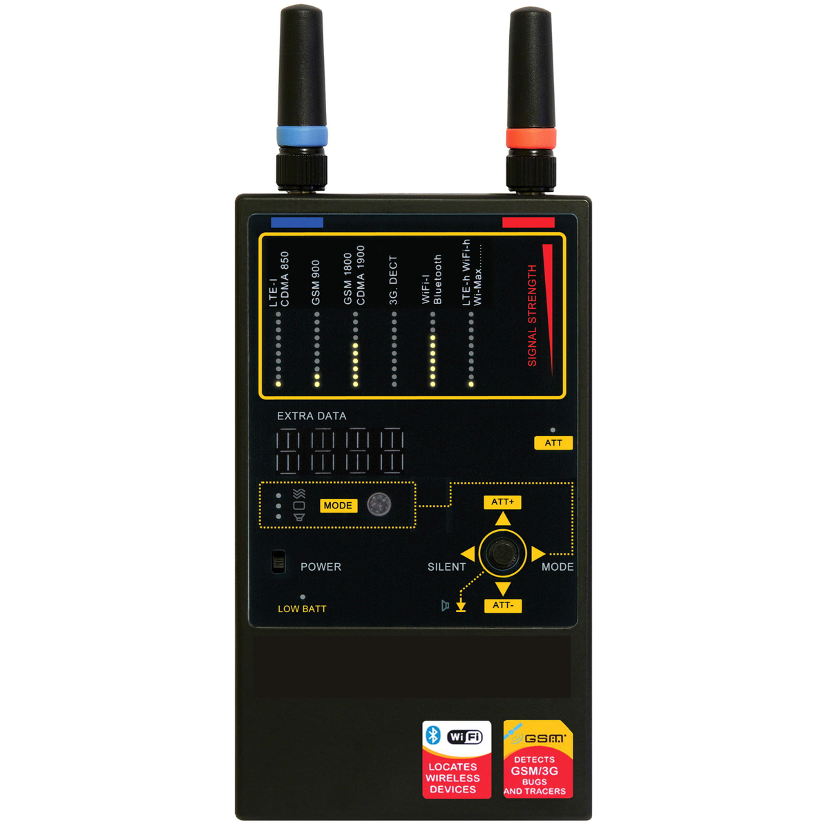 Bug detector for GPS tracker Protect 1207i front display