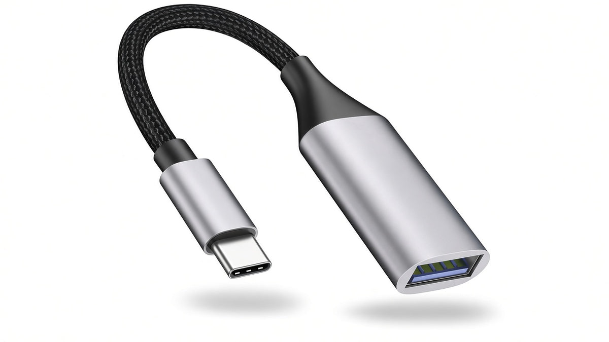 USB to USB-C adapter for voice recorders